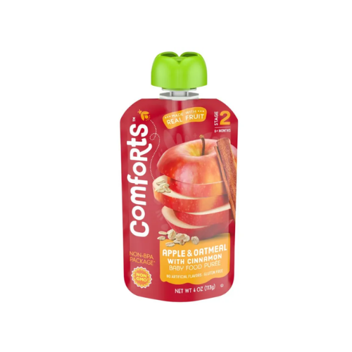 Comforts Baby Food Puree Apple & Oatmeal w/Cinnamon