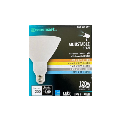 Color selectable LED Light Bulb Regular base 2 pk.