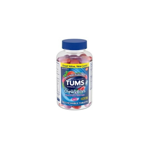 TUMS Chewy Bites Chewable Antacid Tablets, Assorted Berries, 108 ct. - BUSINESS ONLY