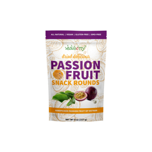 Wholeberry Dried Passion Fruit Snack Rounds