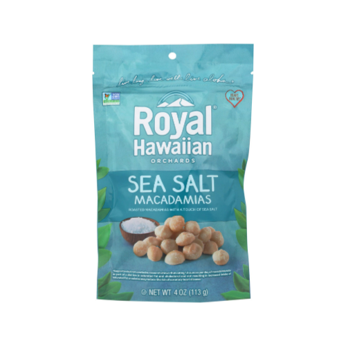 Royal Hawaiian Macadamias w/Sea Salt, 4 oz.