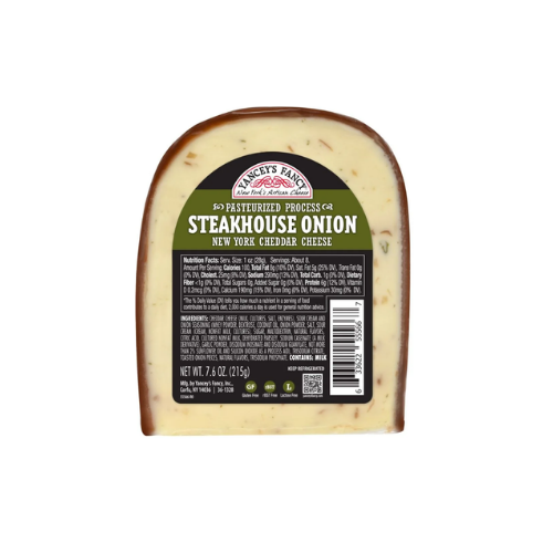 Yancey's Fancy Cheddar Steakhouse Onion Cheese, 7.6oz.