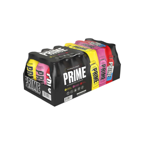 Prime Hydration 18pk Strawberry-Watermelon, Ice Pop, Lemonade