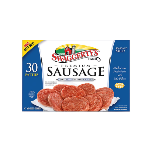 Swaggerty's Farm Premium Sausage Patties, 30 ct