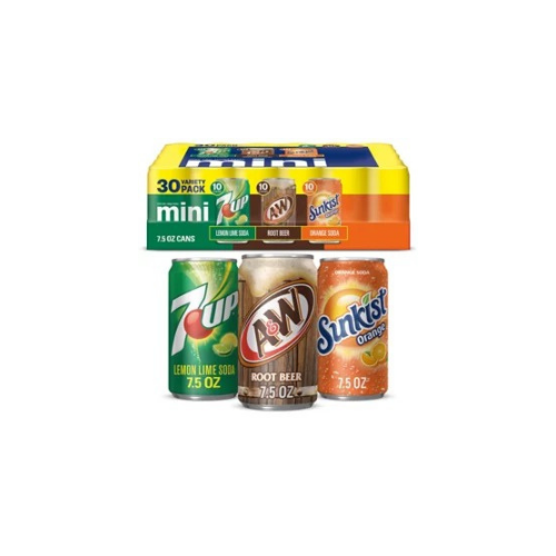 7Up  A&W Root Beer & Sunkist Variety Pack (30 pk)