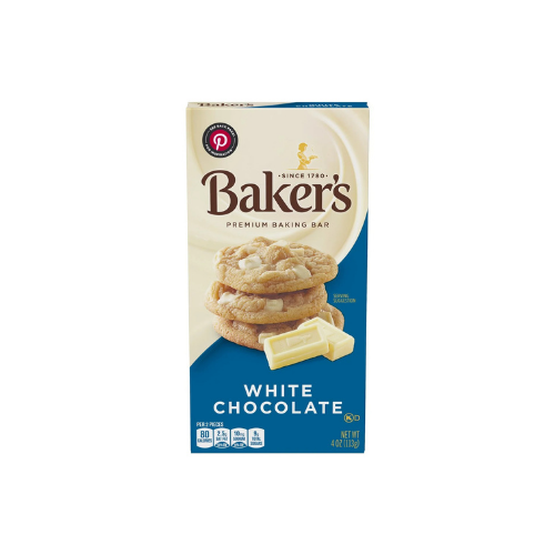 Baker's White Chocolate bar, 4 oz