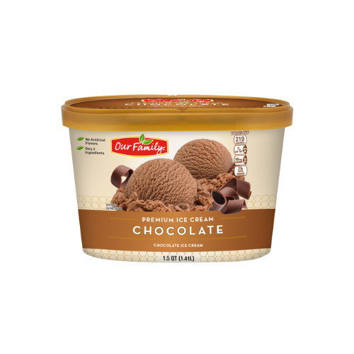 Our Family Chocolate Ice Cream 48 oz