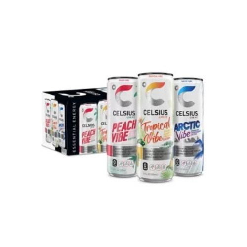 Celsius Essential Energy Sparkling Vibe Variety Pack, 12 fl. oz., 18 pk. - BUSINESS ONLY