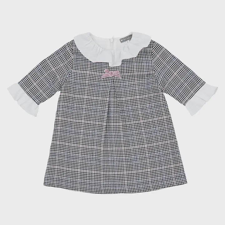 Houndstooth Ruffle Dress | 18m