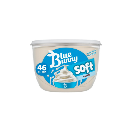 *Blue Bunny Soft Vanilla Ice Cream, 46 oz