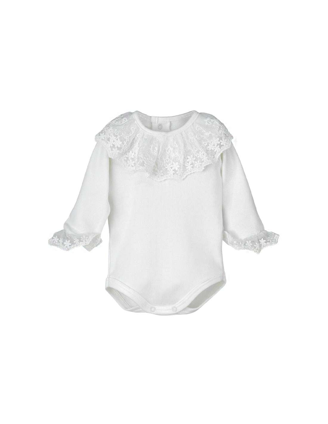 19094 WHITE LACE BODYSUIT BRAND CALAMARO, size 1m