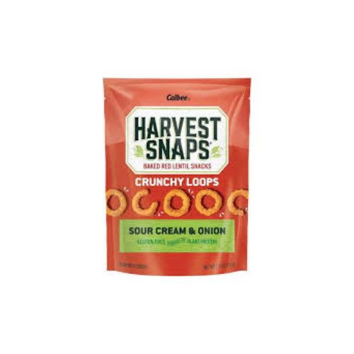 Harvest Snaps Crunchy Loops Sour Cream and Onion 2.5 oz