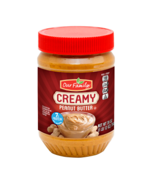 OF Creamy Peanut Butter - 28 oz