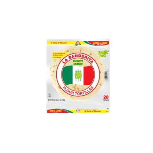 La Banderita 10" Burrito Flour Tortillas, 20 ct. - BUSINESS ONLY