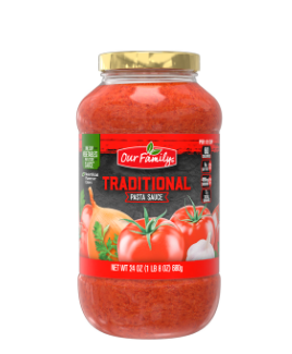 OF Traditional Pasta Sauce, 24 oz.