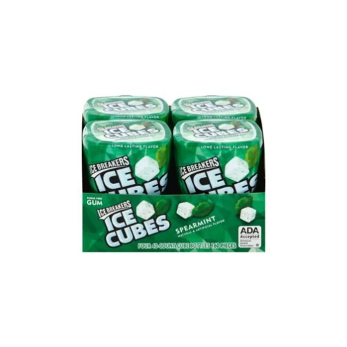 Ice Breakers Ice Cubes Spearmint Sugar Free Gum, 40 pcs., 4 pk. - BUSINESS ONLY