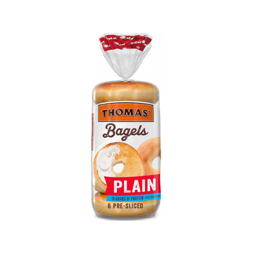 Thomas Plain Bagels - 6 count