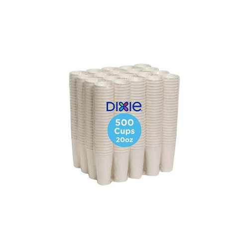 Dixie PerfecTouch Insulated Paper Cups, White 20 oz., 500 ct. - BUSINESS ONLY