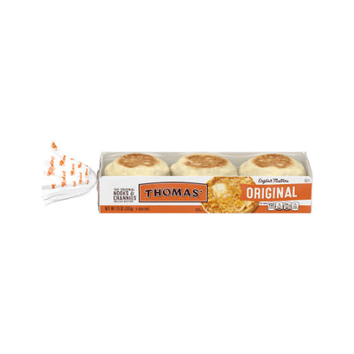 Thomas' Original Nooks & Crannies English Muffins - 6ct