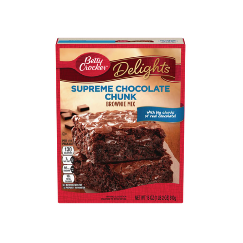 Betty Crocker Supreme Chocolate Chunk Brownie Mix, 18 oz.