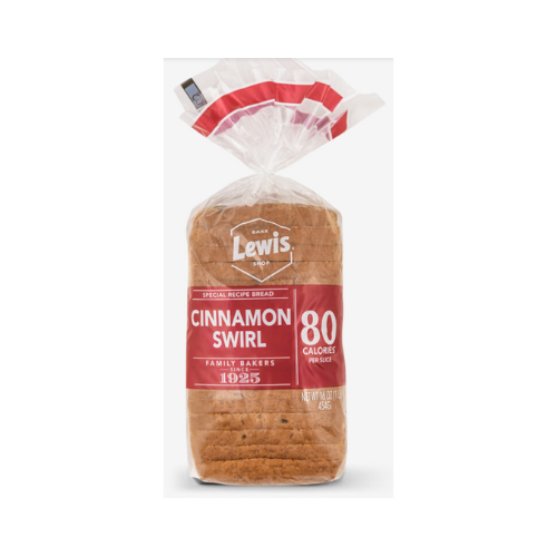 Lewis Bakeries Cinnamon Swirl Bread, 16 oz.