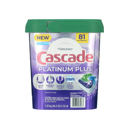 Cascade Platinum Plus Dishwasher Tabs - 81ct