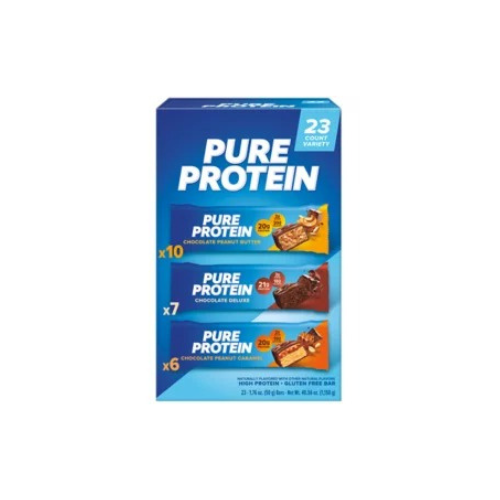 Pure Protein Bars Gluten Free, Chocolate Variety Pack, 23 ct. - BUSINESS ONLY