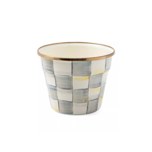 MacKenzie-Childs Sterling Check Mini Pot