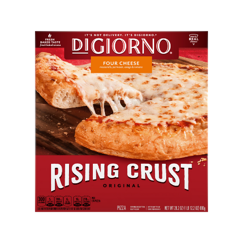 DiGiorno Rising Crust Four Cheese Pizza, 24.6 oz.