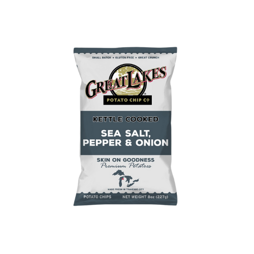 Great Lakes Chip Kettle Chips - Salt, Pepper, & Onion 8oz