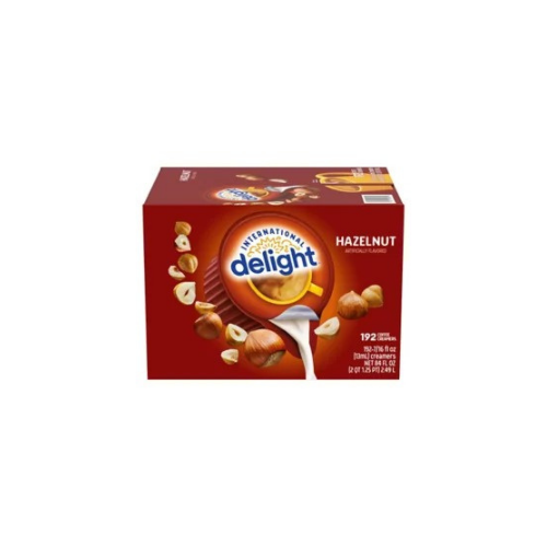 International Delight Hazelnut Coffee Creamer Singles, 192 ct. - BUSINESS ONLY