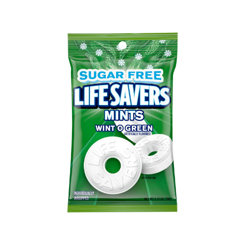 Lifesavers Mints SUGAR FREE Wint O Green 2.75oz