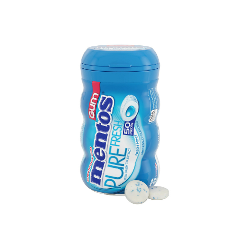 Mentos Pure Fresh Mint, Sugar-Free Chewing Gum, 50 pcs., 4 pk.