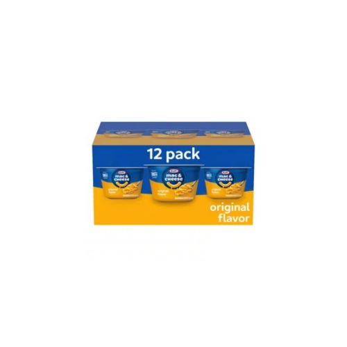 Kraft Original Macaroni & Cheese Easy Microwavable Dinner, 12 pk. - BUSINESS ONLY