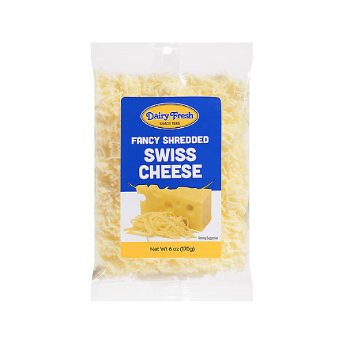 Dairy Fresh Shredded Swiss Cheese, 6 oz.