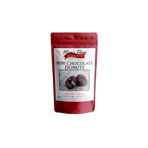 Mom's Place Gluten Free Mini Chocolate Donuts, 10 oz