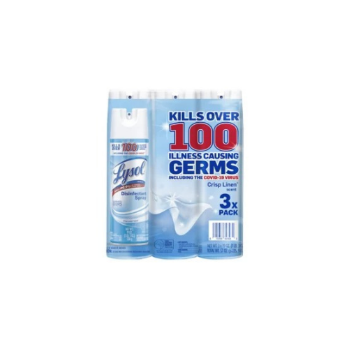 Lysol Disinfectant Spray, Crisp Linen, 19 oz, 3 pk. - BUSINESS ONLY