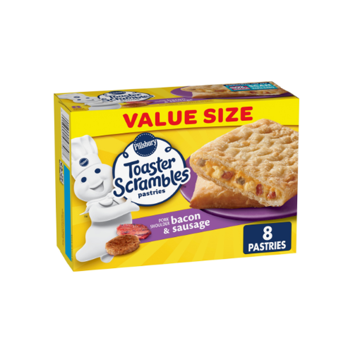 Pillsbury Toaster Scrambles - Sausage , 8 ct