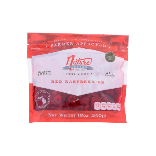 Nature Blessed Frozen Raspberries, 12 oz.