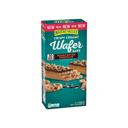 Nature Valley Crispy Creamy Wafer Bar, Peanut Butter Chocolate,  20 ct. - BUSINESS ONLY