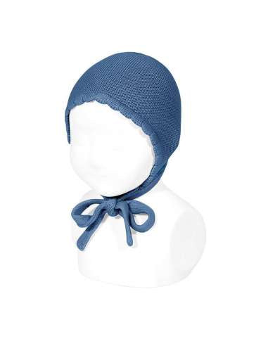 Condor Knit Bonnet in French Blue, size 000