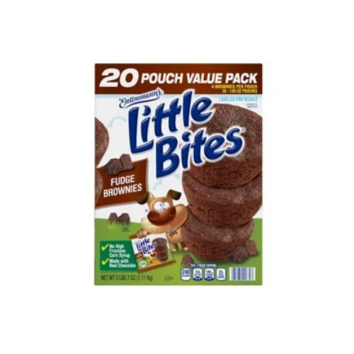 Entenmann's Little Bites Fudge Brownie Mini Muffins 1.95 oz., 20 pk. - BUSINESS ONLY