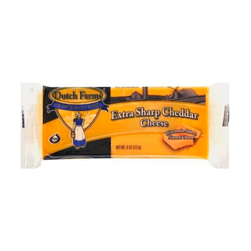 Dutch Farms Extra Sharp Cheddar Bar 8 oz.