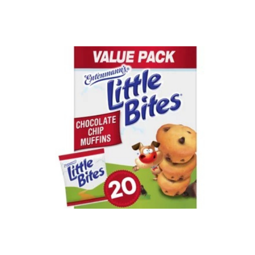 Entenmann's Little Bites Chocolate Chip Muffins, 1.65 oz., 20 pk. - BUSINESS ONLY