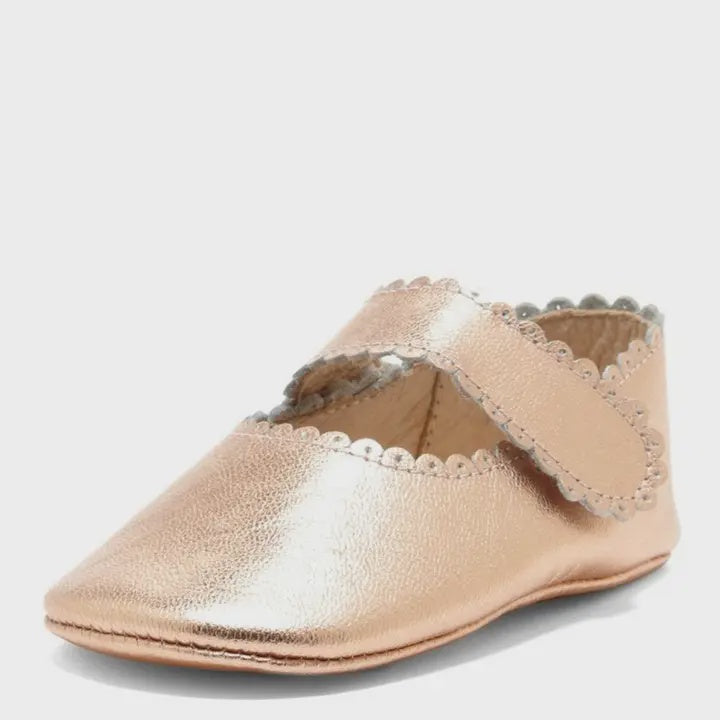 Copper Scalloped Mary Janes | 2 (3-6 months)