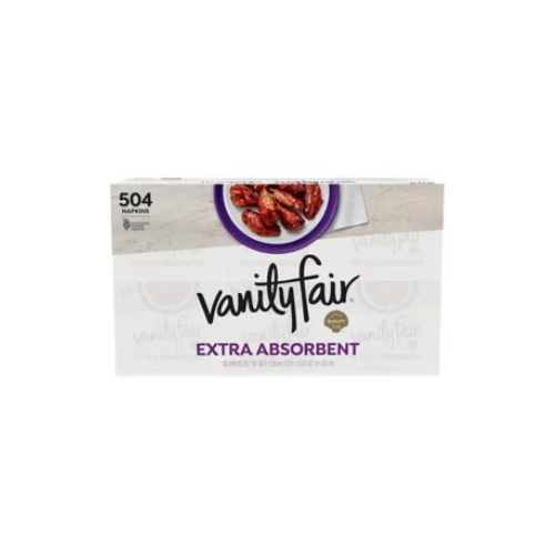 Vanity Fair Extra Absorbent 2-Ply White Paper Napkins, 6 pk., 504 ct.  - BUSINESS ONLY