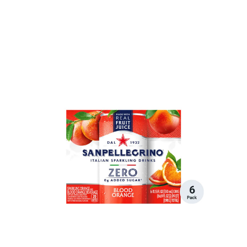 San Pellegrino Zero Blood Orange 6pk