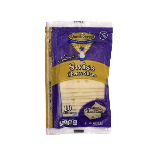 Dutch Farms Swiss Cheese Slices 6 oz.