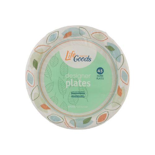 LG Designer Paper Plates 8.5 in 45 ct.