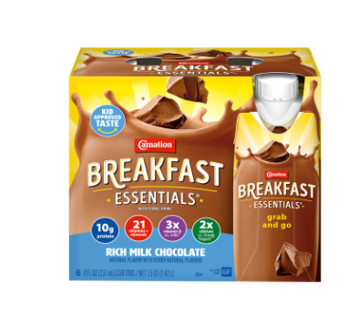Carnation Breakfast Essentials Chocolate, 6 pk